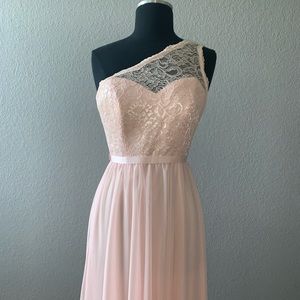 David’s Bridal Pink Formal Dress